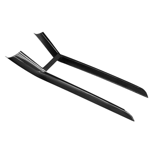 2024-Up Tesla Model 3, 2025-Up Model Y Carbon Fiber Interior Console Frame - VENT-810-BKCF