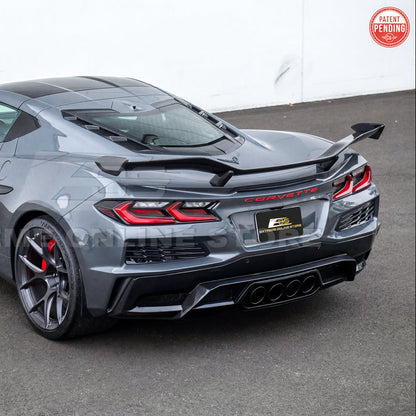 Corvette C8 Z06 W/ Z07 Package Factory Dry Carbon Fiber Rear High Wing Spoiler