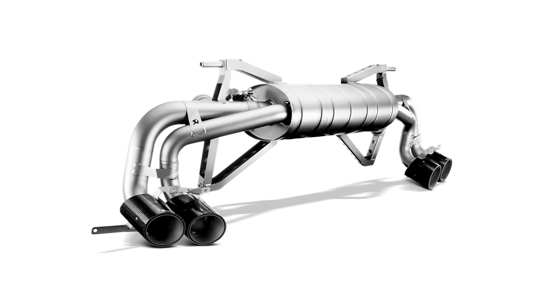 Akrapovic Gallardo LP 550-2  / 570-4 Coupe / Spyder Slip-On Exhaust System w/ Carbon Tail Pipe Set (Titanium)