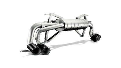 Akrapovic Gallardo LP 550-2  / 570-4 Coupe / Spyder Slip-On Exhaust System w/ Carbon Tail Pipe Set (Titanium)