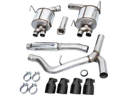 AWE Touring Edition Exhaust for VB Subaru WRX - Diamond Black Tips