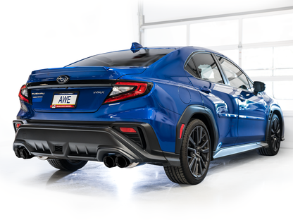 AWE Touring Edition Axleback Exhaust for VB Subaru WRX - Diamond Black Tips