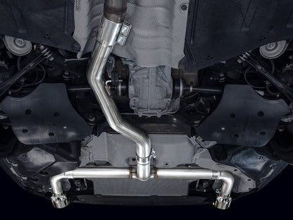 AWE Track Edition Axleback Exhaust for BMW G2X 330i/430i - Chrome Silver