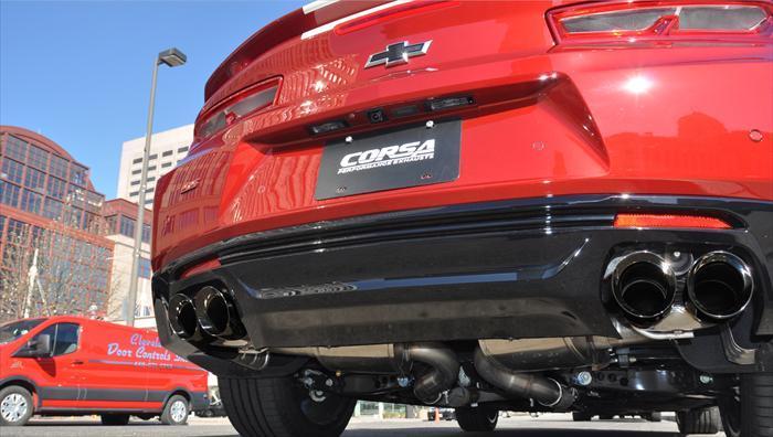 Corsa 2016 Chevrolet Camaro SS 6.2L V8 2.75in Black Xtreme Axle-Back Exhaust