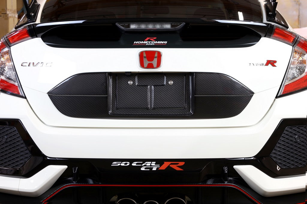 APR Performance License Plate Backing (Carbon) For 2017-2021 Honda Civic Type R (FK8)