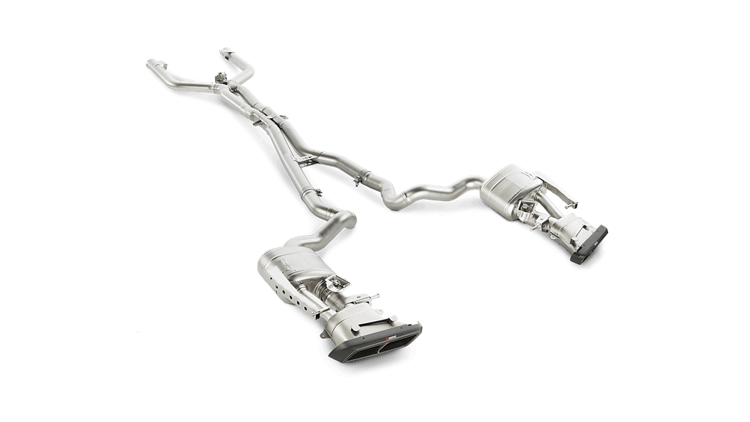 Akrapovic W205 / S205 AMG C63 Evolution Exhaust System w/ Carbon Tips (Titanium)