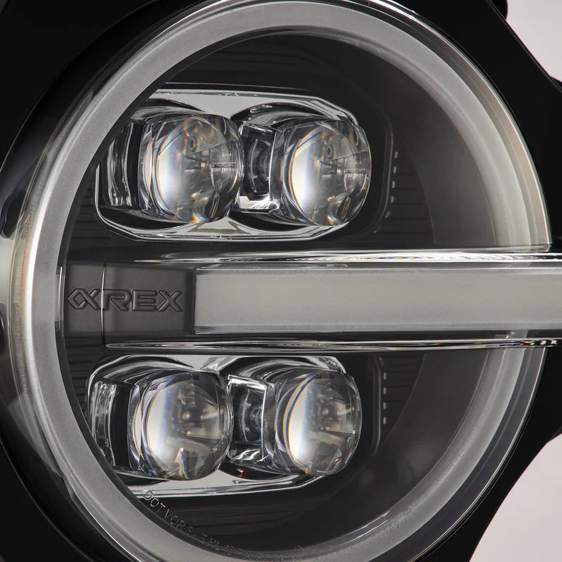 AlphaRex (NOVA-Series) 2021-2025 Ford Bronco/2022-2025 Bronco Raptor Projector Headlights - Black