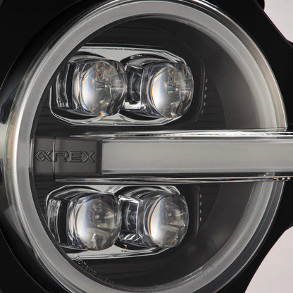 AlphaRex (NOVA-Series) 2021-2025 Ford Bronco/2022-2025 Bronco Raptor Projector Headlights - Black