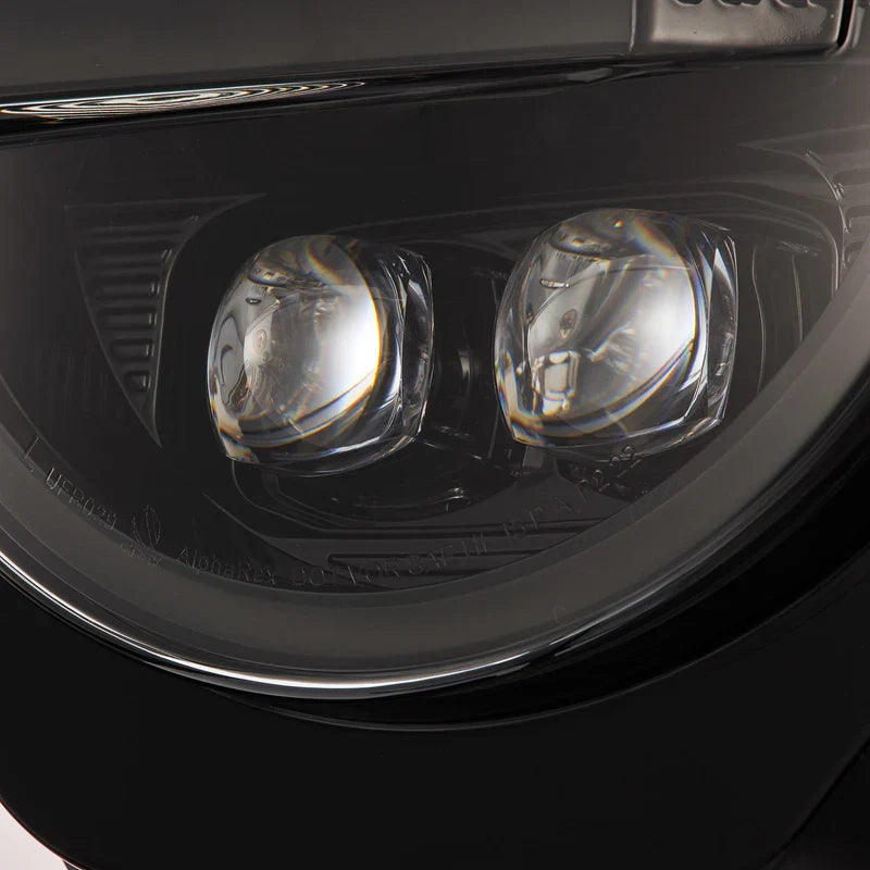 AlphaRex (NOVA-Series) 2021-2025 Ford Bronco/2022-2025 Bronco Raptor Projector Headlights - Alpha-Black