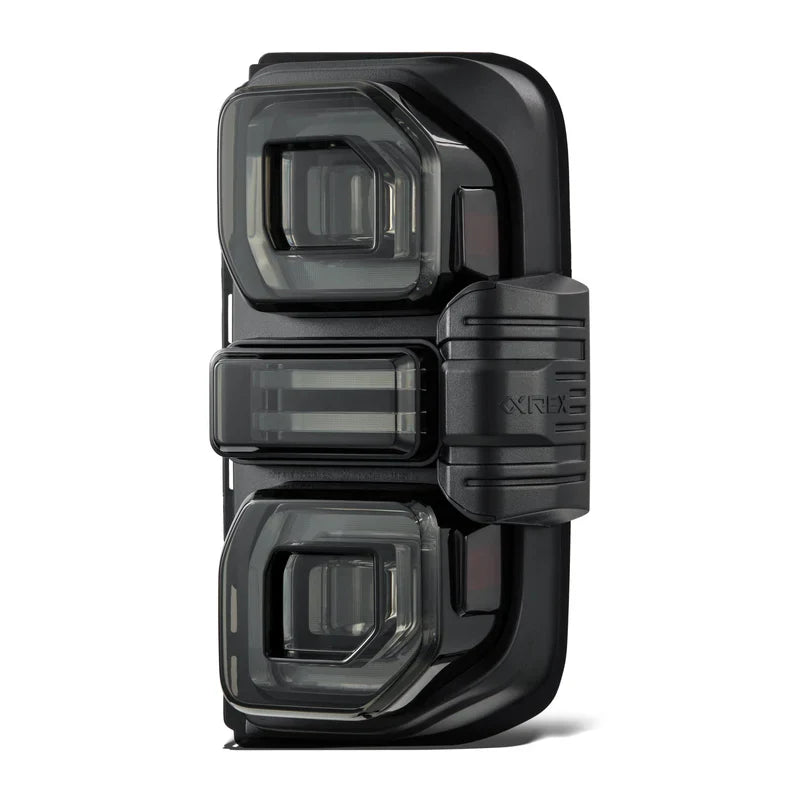 AlphaRex (NOVA-Series) 2021-2025 Ford Bronco (Excluding Bronco Raptor) Prismatic LED Tail Lights - Alpha-Black