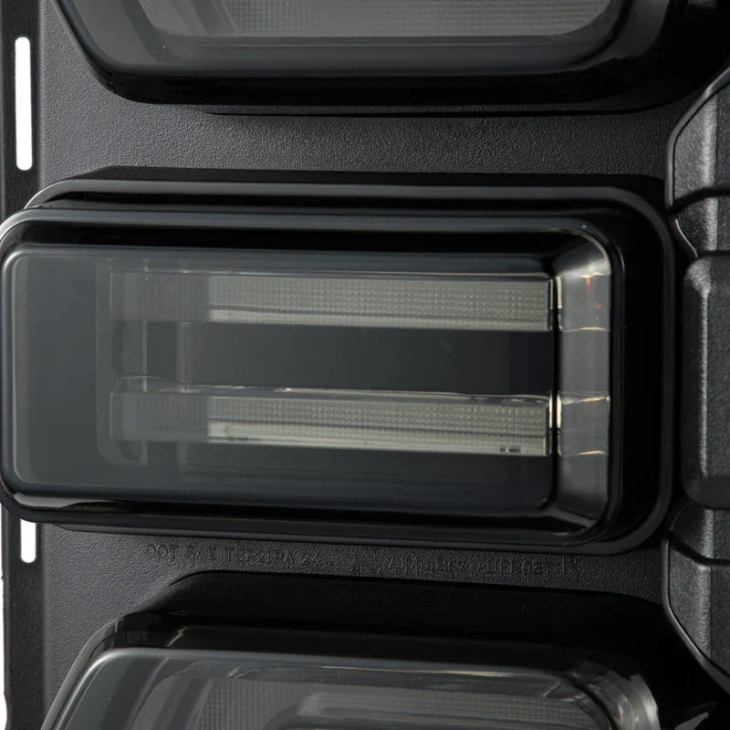 AlphaRex (NOVA-Series) 2021-2025 Ford Bronco (Excluding Bronco Raptor) Prismatic LED Tail Lights - Alpha-Black