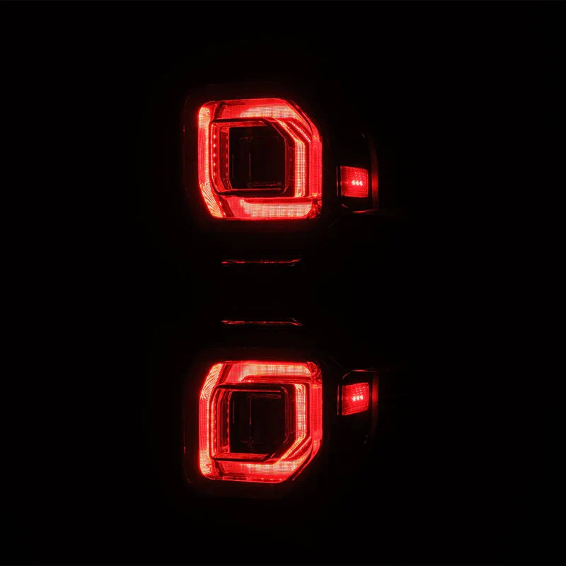 AlphaRex (NOVA-Series) 2021-2025 Ford Bronco (Excluding Bronco Raptor) Prismatic LED Tail Lights - Alpha-Black