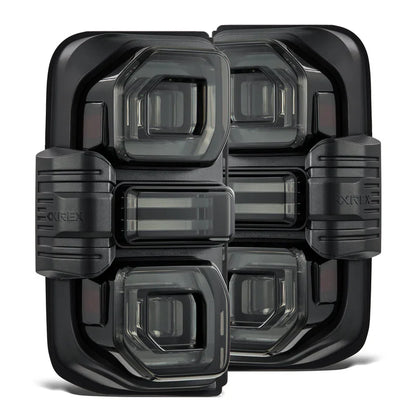 AlphaRex (NOVA-Series) 2021-2025 Ford Bronco (Excluding Bronco Raptor) Prismatic LED Tail Lights - Alpha-Black