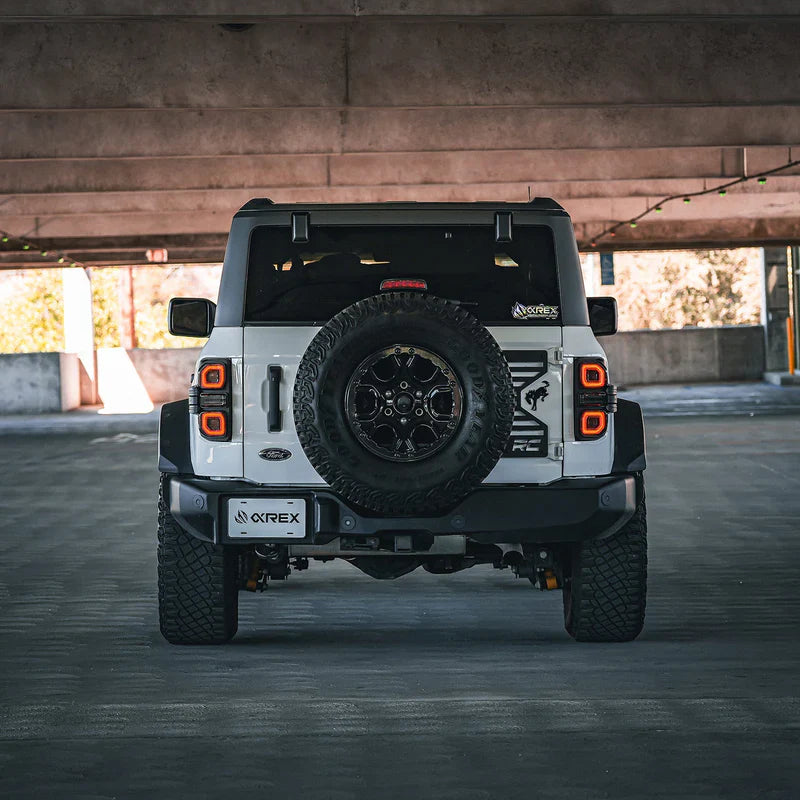 AlphaRex (NOVA-Series) 2021-2025 Ford Bronco (Excluding Bronco Raptor) Prismatic LED Tail Lights - Black