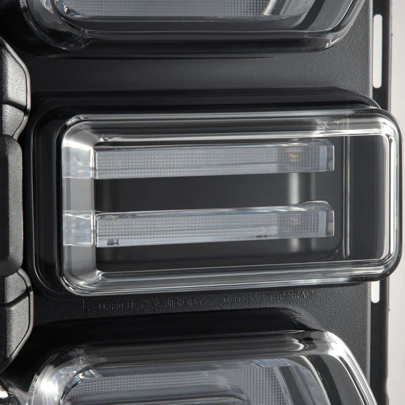 AlphaRex (NOVA-Series) 2021-2025 Ford Bronco (Excluding Bronco Raptor) Prismatic LED Tail Lights - Black