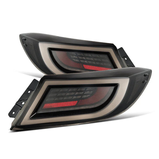 AlphaRex (LUXX-Series) 2022-2026 Toyota GR86/2022-2026 Subaru BRZ LED Tail Lights - Black Smoke