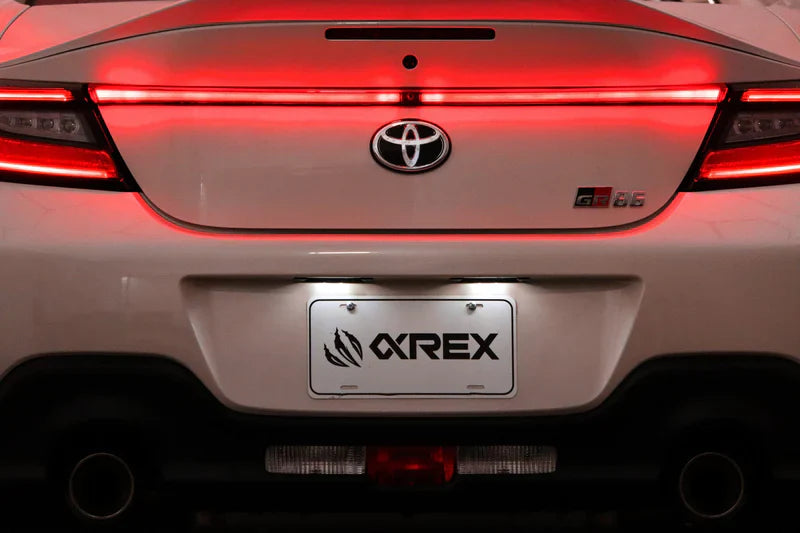 AlphaRex (LUXX-Series) 2022-2026 Toyota GR86/2022-2026 Subaru BRZ LED Trunk Tail Lights Center Piece - Vivid Red