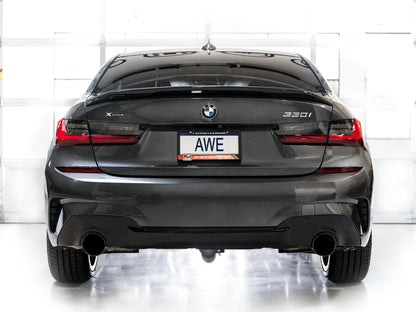 AWE Touring Edition Axle Back Exhaust for BMW G2X 330i/430i - Diamond Black