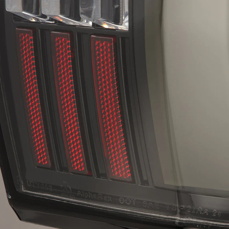 AlphaRex (NOVA-Series) 2022-2025 Toyota Tundra Prismatic LED Tail Lights - Black