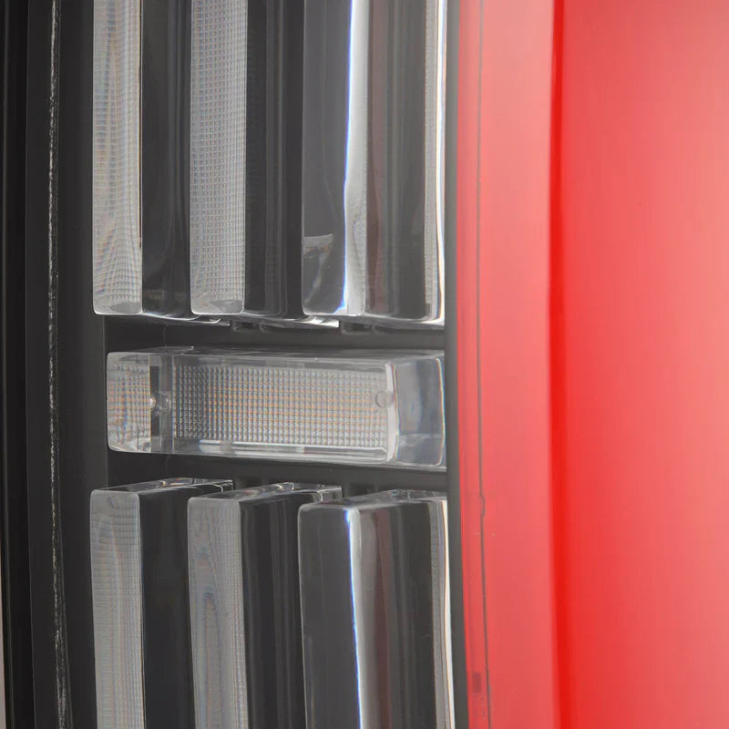 AlphaRex (NOVA-Series) 2022-2025 Toyota Tundra Prismatic LED Tail Lights - Black Red