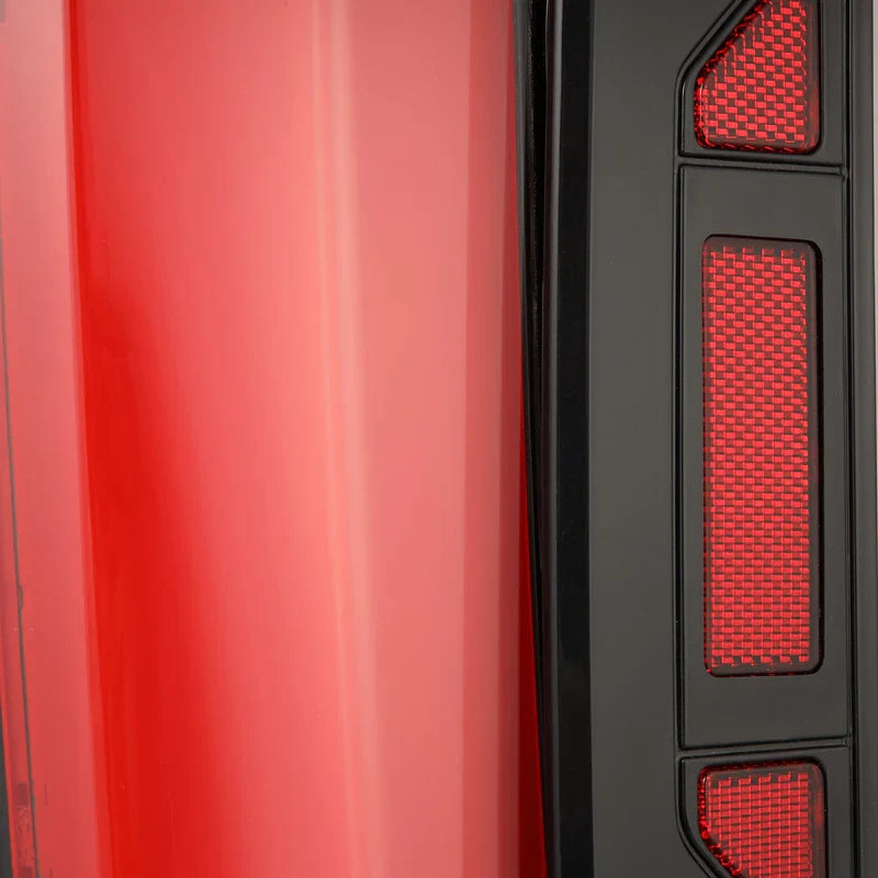 AlphaRex (NOVA-Series) 2022-2025 Toyota Tundra Prismatic LED Tail Lights - Black Red