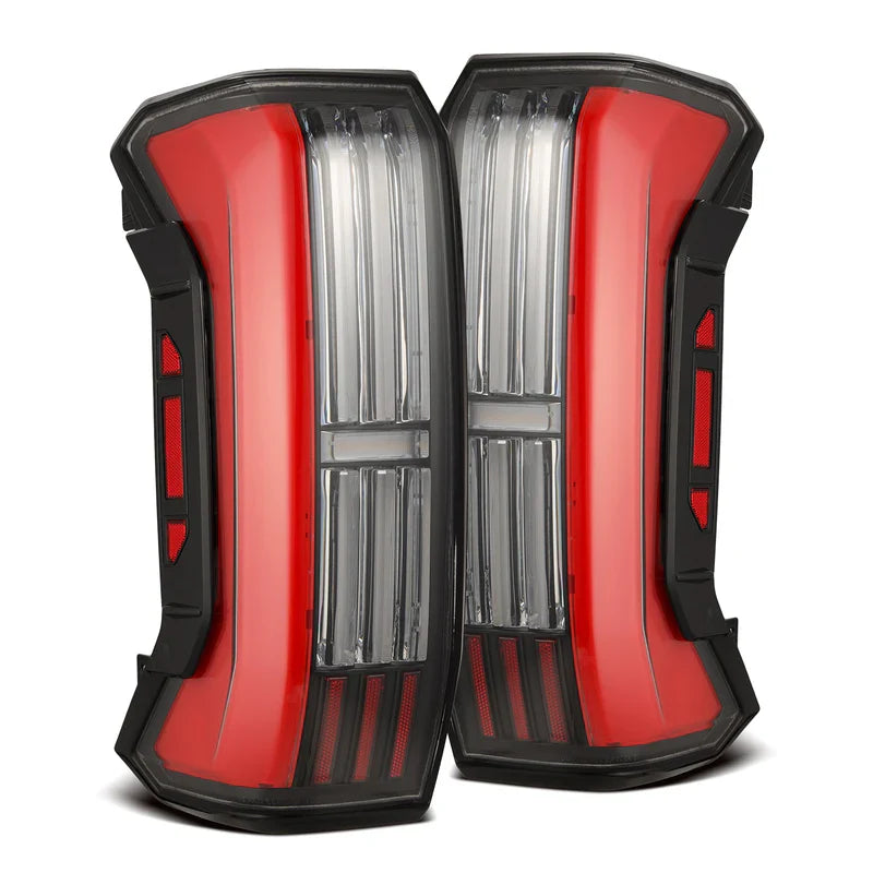 AlphaRex (NOVA-Series) 2022-2025 Toyota Tundra Prismatic LED Tail Lights - Black Red