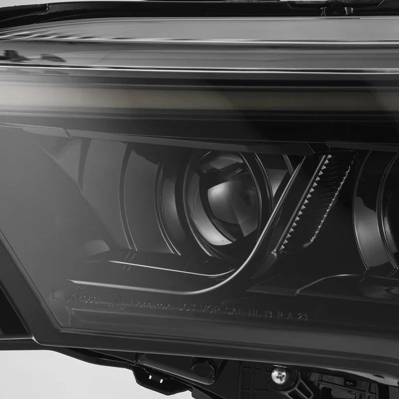 AlphaRex (LUXX-Series) 2022-2025 Toyota Tundra/Sequoia LED Projector Headlights - Alpha Black/Amber DRL (Converter Required)