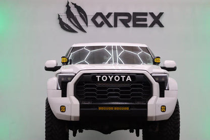 AlphaRex (LUXX-Series) 2022-2025 Toyota Tundra/Sequoia LED Projector Headlights - Alpha Black/Amber DRL (Converter Required)
