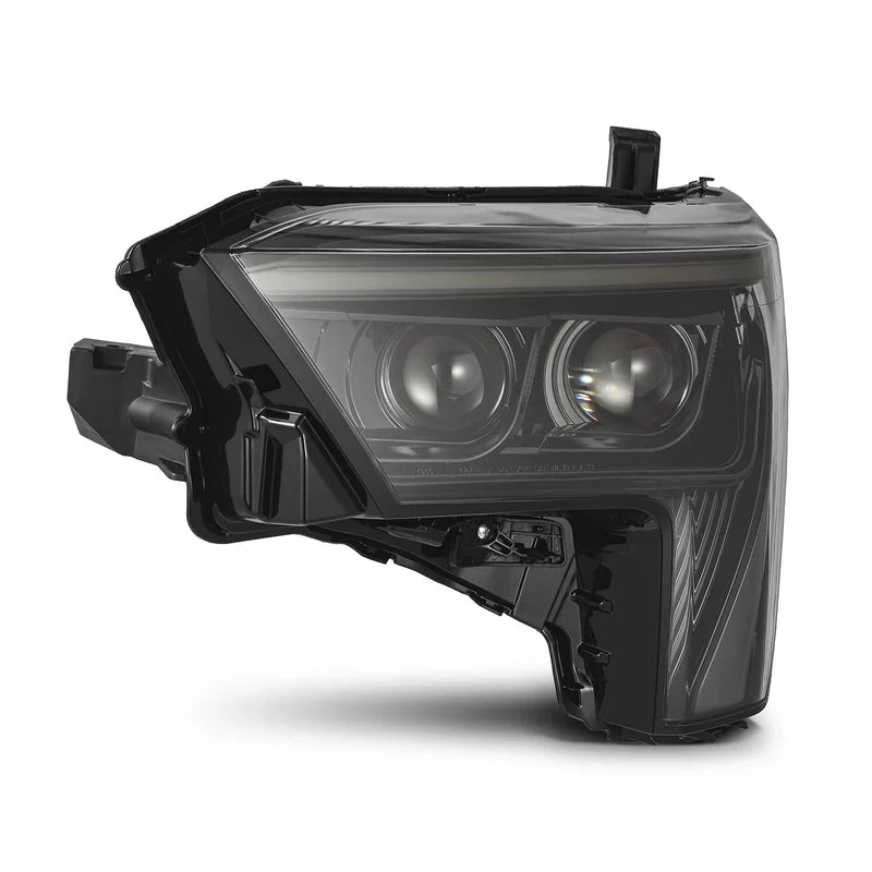 AlphaRex (LUXX-Series) 2022-2025 Toyota Tundra/Sequoia LED Projector Headlights - Alpha Black/Amber DRL (Converter Required)