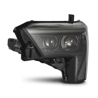 AlphaRex (LUXX-Series) 2022-2025 Toyota Tundra/Sequoia LED Projector Headlights - Alpha Black/Amber DRL (Converter Required)