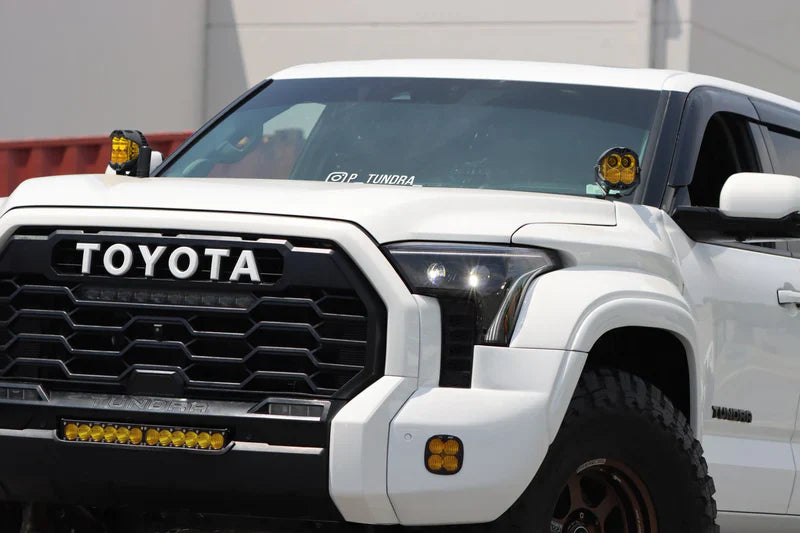 AlphaRex (LUXX-Series) 2022-2025 Toyota Tundra/Sequoia LED Projector Headlights - Alpha Black/Amber DRL (Converter Required)