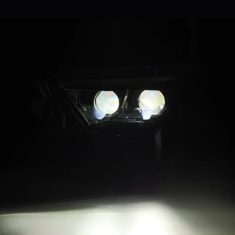 AlphaRex (LUXX-Series) 2022-2025 Toyota Tundra/Sequoia LED Projector Headlights - Alpha Black/Amber DRL (Converter Required)