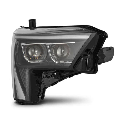 AlphaRex (LUXX-Series) 2022-2025 Toyota Tundra/Sequoia LED Projector Headlights - Black/Amber DRL (Converter Required)