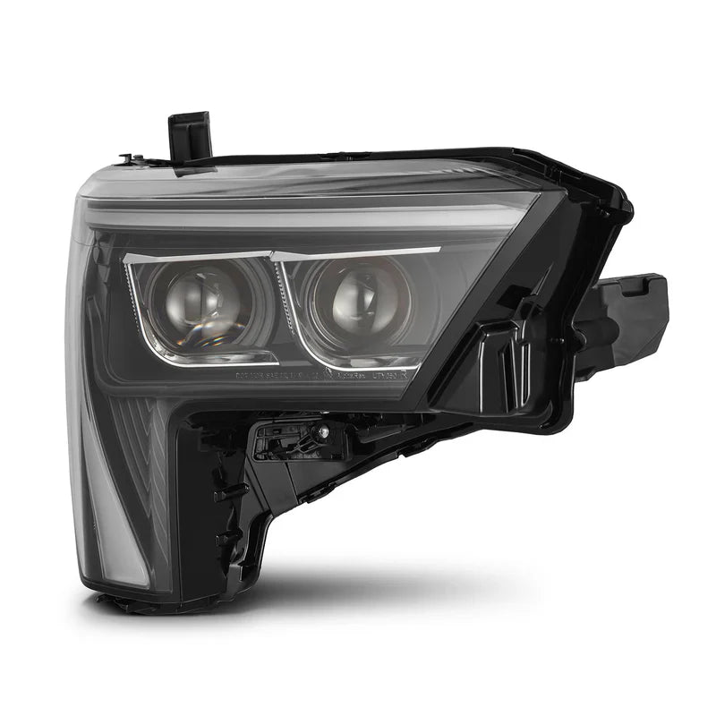 AlphaRex (LUXX-Series) 2022-2025 Toyota Tundra/Sequoia LED Projector Headlights - Black/White DRL (Converter Required)