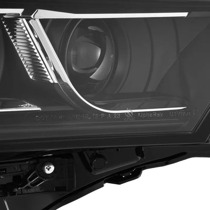 AlphaRex (LUXX-Series) 2022-2025 Toyota Tundra/Sequoia LED Projector Headlights - Black/White DRL (Converter Required)