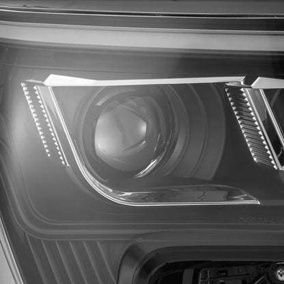 AlphaRex (LUXX-Series) 2022-2025 Toyota Tundra/Sequoia LED Projector Headlights - Black/Amber DRL (Converter Required)