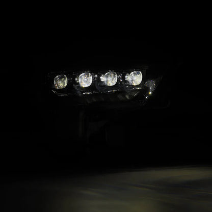 AlphaRex (NOVA-Series) 2022-2025 Toyota Tundra/Sequoia LED Projector Headlights - Alpha-Black/Amber DRL (Converter Required)
