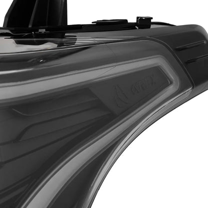 AlphaRex (NOVA-Series) 2022-2025 Toyota Tundra/Sequoia LED Projector Headlights - Black/Amber DRL (Converter Required)
