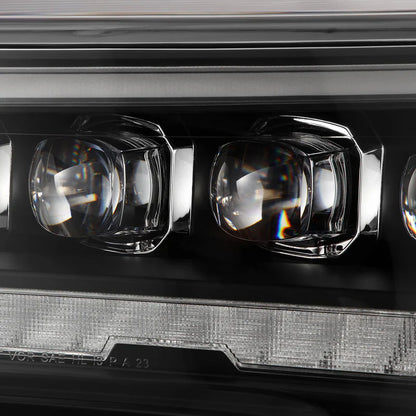 AlphaRex (NOVA-Series) 2022-2025 Toyota Tundra/Sequoia LED Projector Headlights - Black/White DRL (Converter Required)