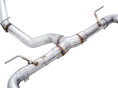 AWE Track Edition Exhaust for Subaru BRZ / Toyota GR86 / Toyota 86 / Scion FR-S - Chrome Silver Tips