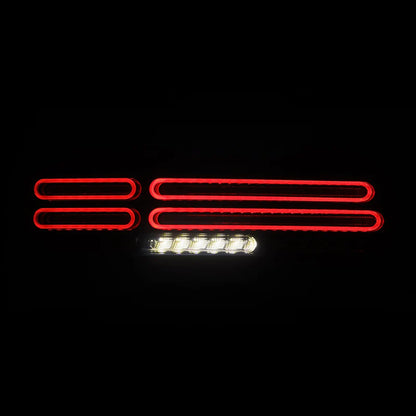 AlphaRex (NOVA-Series) 2023-2025 Nissan Z Quad-Loop Prismatic LED Tail Lights - Alpha-Black