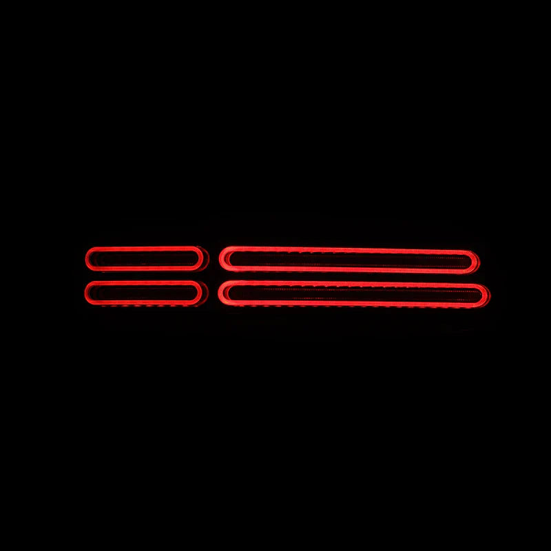 AlphaRex (NOVA-Series) 2023-2025 Nissan Z Quad-Loop Prismatic LED Tail Lights - Alpha-Black