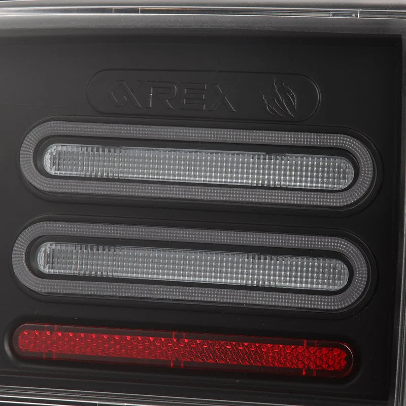 AlphaRex (NOVA-Series) 2023-2025 Nissan Z Quad-Loop Prismatic LED Tail Lights - Black