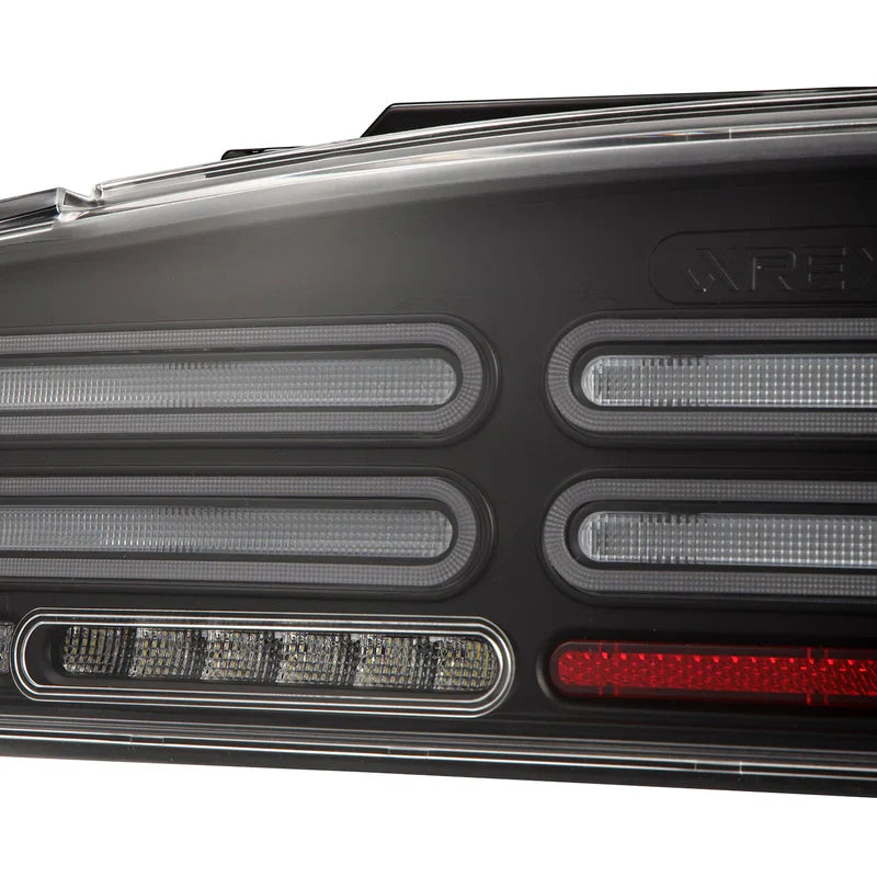 AlphaRex (NOVA-Series) 2023-2025 Nissan Z Quad-Loop Prismatic LED Tail Lights - Black