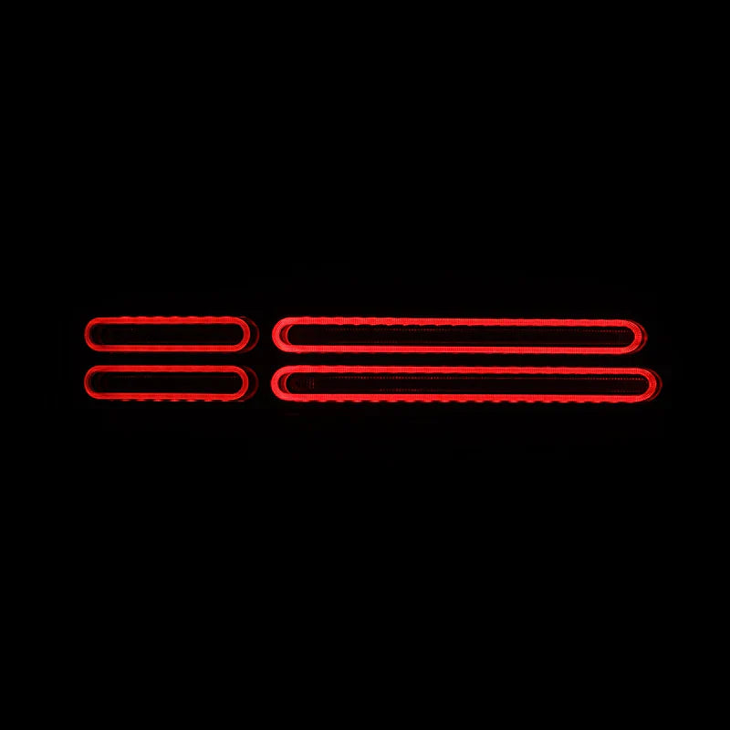 AlphaRex (NOVA-Series) 2023-2025 Nissan Z Quad-Loop Prismatic LED Tail Lights - Black
