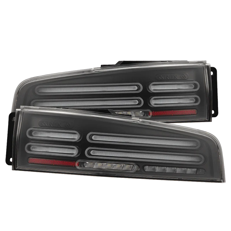 AlphaRex (NOVA-Series) 2023-2025 Nissan Z Quad-Loop Prismatic LED Tail Lights - Black