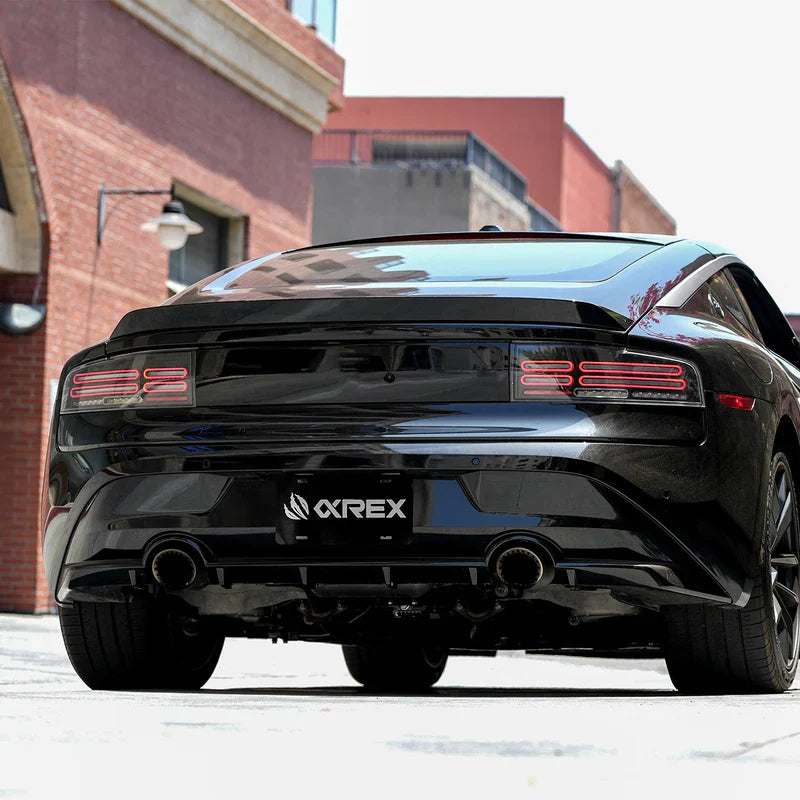 AlphaRex (NOVA-Series) 2023-2025 Nissan Z Quad-Loop Prismatic LED Tail Lights - Black