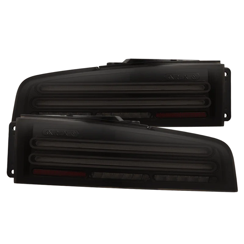 AlphaRex (NOVA-Series) 2023-2025 Nissan Z Twin-Loop Prismatic LED Tail Lights - Alpha-Black