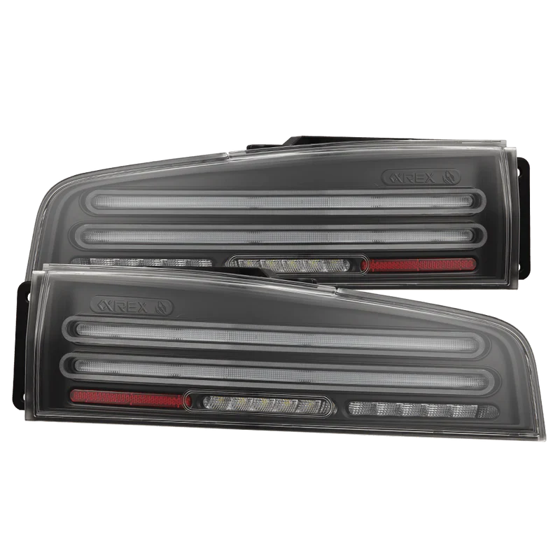 AlphaRex (NOVA-Series) 2023-2025 Nissan Z Twin-Loop Prismatic LED Tail Lights - Black