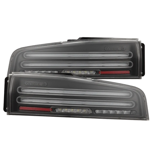 AlphaRex (NOVA-Series) 2023-2025 Nissan Z Twin-Loop Prismatic LED Tail Lights - Black